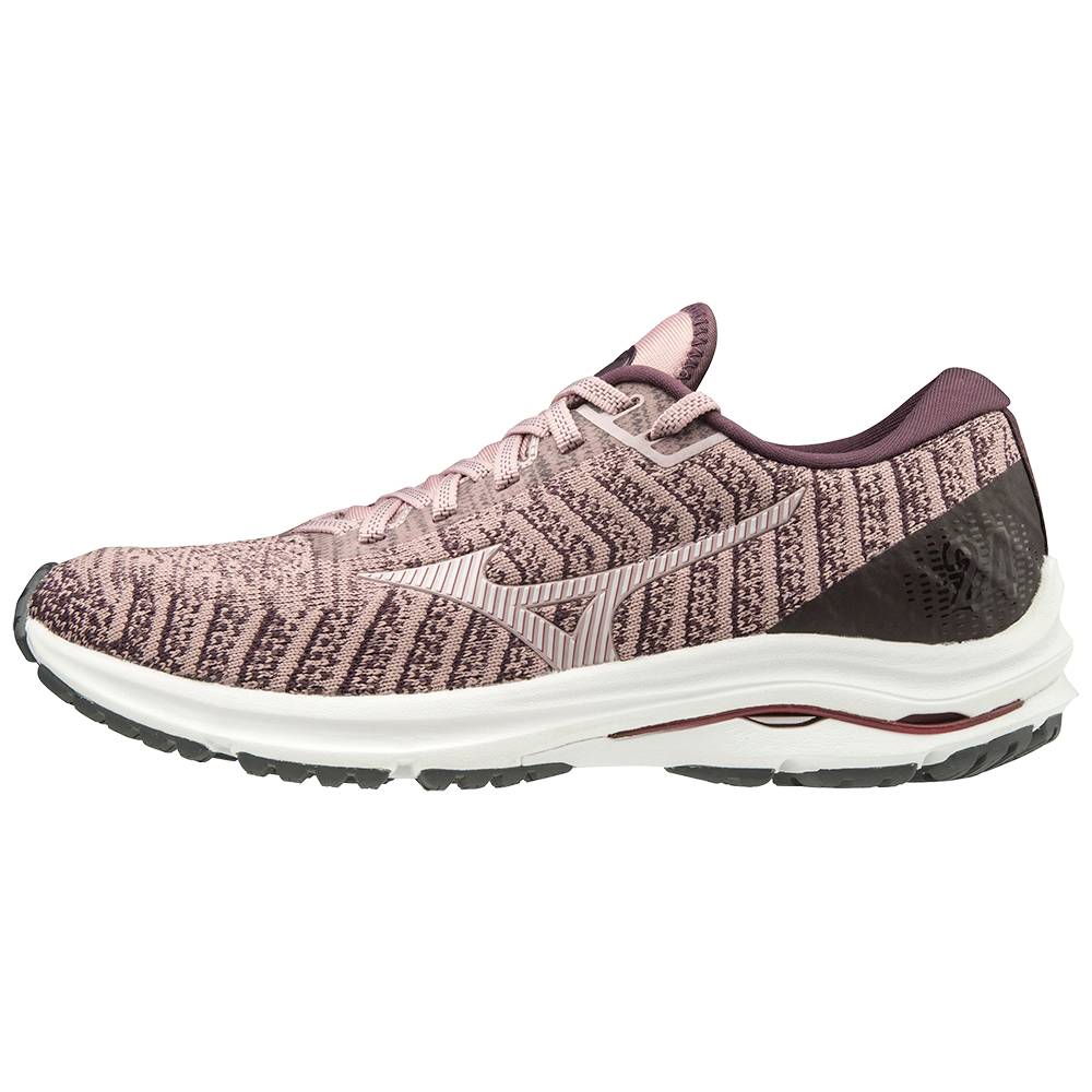 Mizuno Wave Rider 24 WAVEKNIT™ Női Futócipő Rózsaszín ESL325049